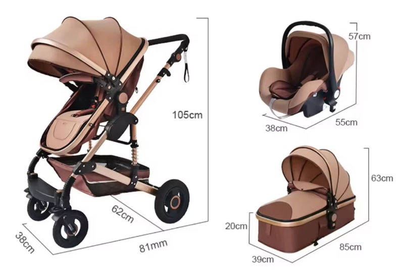 3 in 1 Pushchair Pram Carousel 4