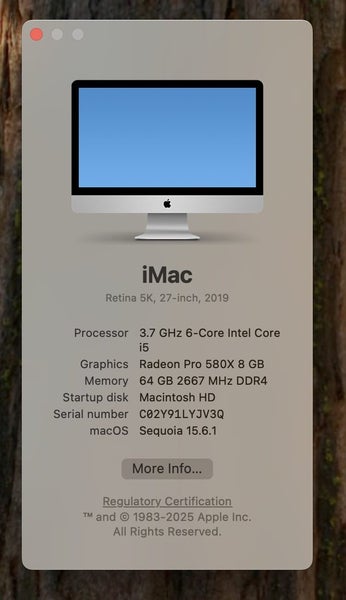 iMac Retina 5K 27" Intel core i5 2019 Carousel 2