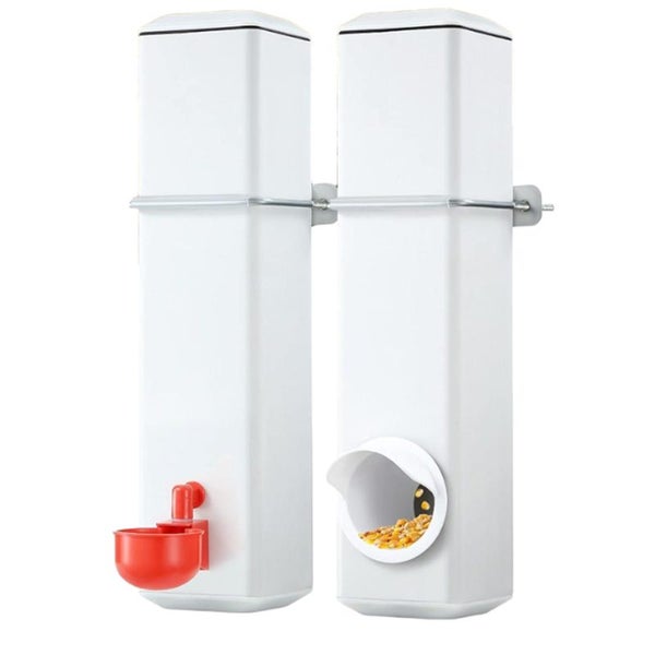 Chicken Feeder Water Dispenser Automatic Poultry Food Drinker 4L NZ Clearance Carousel 2