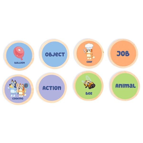 Bluey - Wooden Charades Set (26 Pieces), Activity Toy, Suitable for Ages 3+ Carousel 2