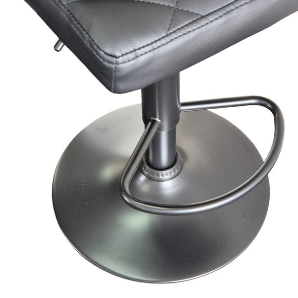 Jupiter Normandy Bar stool - 2PK - Black / Black Carousel 2