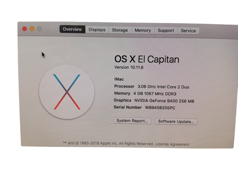 iMac 10.1 Desktop OS X El Capitan 21.5-inch 2010 Carousel 2