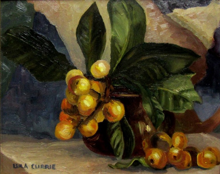 LULA CURRIE 'STILL LIFE' OIL ON BOARD Carousel 1