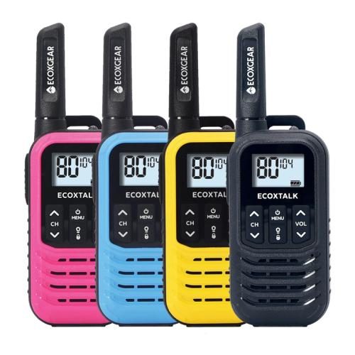ECOXGEAR ECOXTALK EXG50-4PK UHF 0.5Watt CB Handheld 2-Way Radio walkie talkie Carousel 1