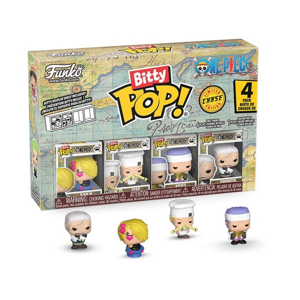 Funko Bitty Pop! One Piece - Sanji 4PK Vinyl Figure Carousel 1