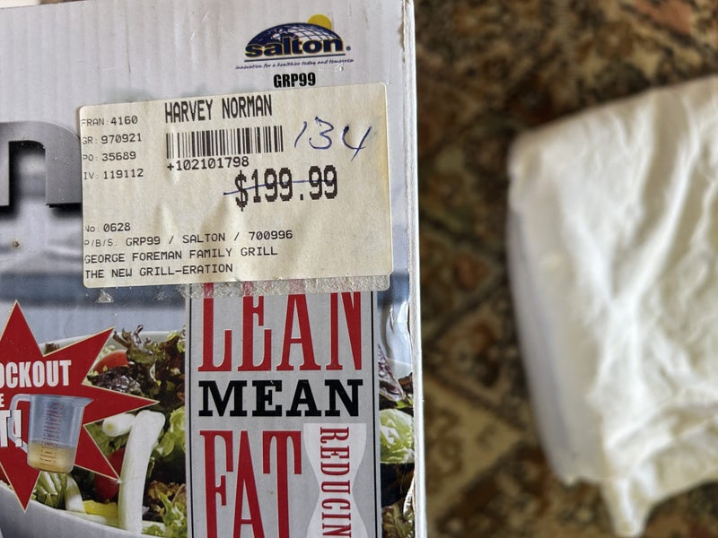 George Foreman Lean Fat Grilling Machine Carousel 1