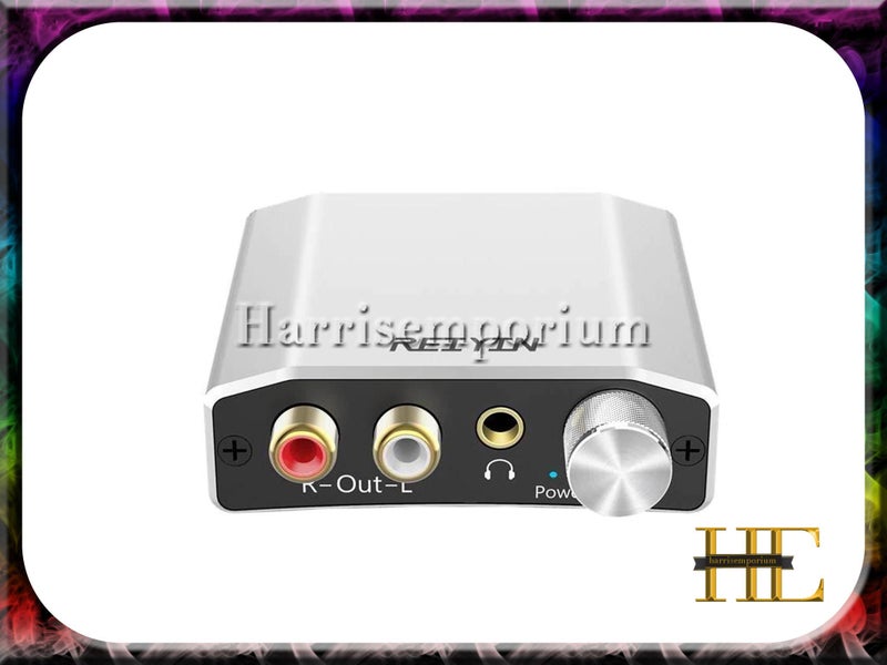 Digital audio converter coaxial digital to analog 3.5mm aux 2 speaker output Carousel 1
