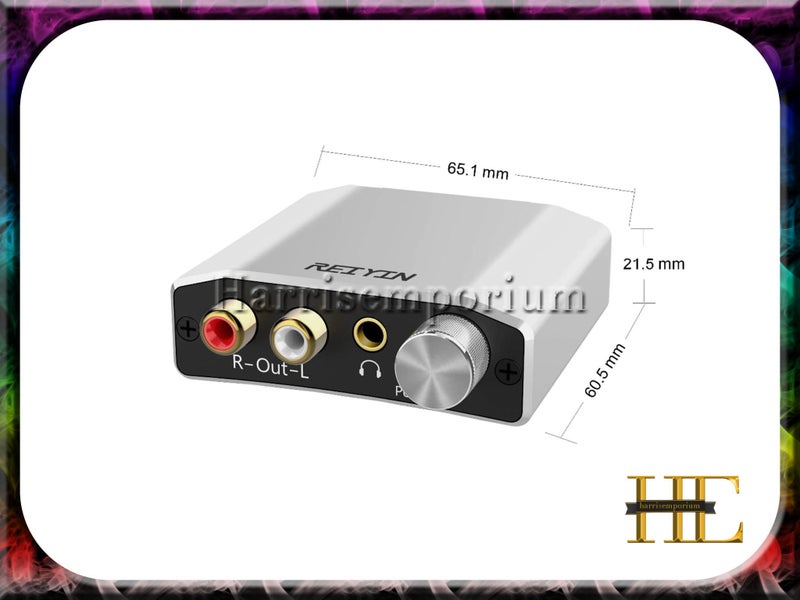 Digital audio converter coaxial digital to analog 3.5mm aux 2 speaker output Carousel 4