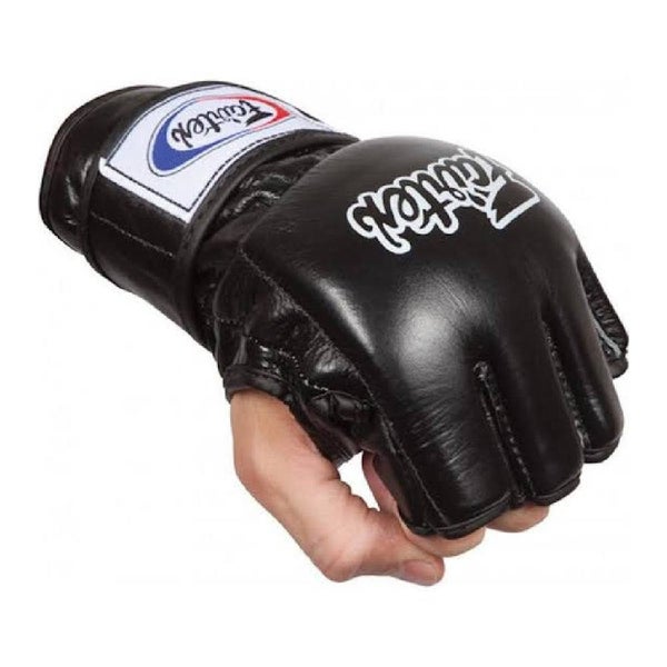 [Black] LargeNew FAIRTEX-Open Palm/Thumb Loop MMA Gloves (FGV12) Carousel 1