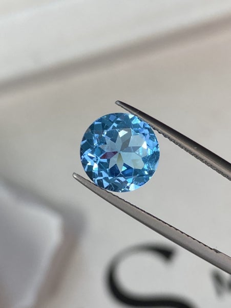 $1 RES ~ $1626 Buy Now * 3.56ct Swiss Blue Topaz Carousel 2