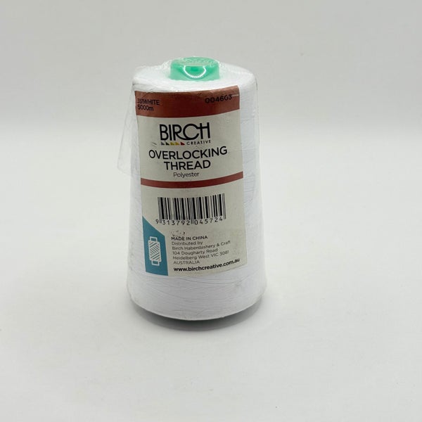 Birch Overlocking / Serger Thread - 5000m Polyester Spool Carousel 1