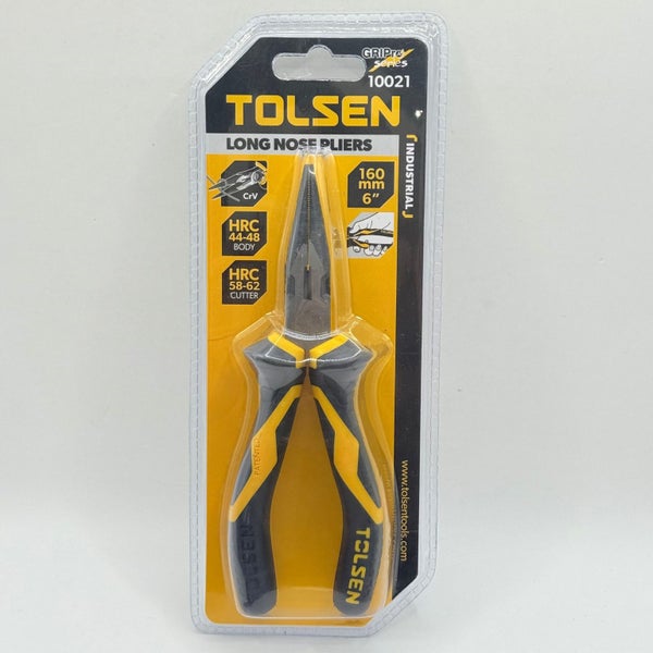 TOLSEN Long Nose Pliers 160mm (6) - GRIPpro Series 10021 Carousel 1