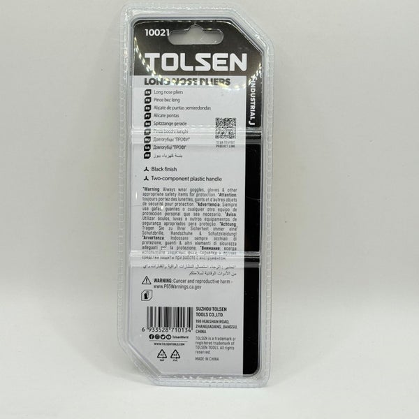 TOLSEN Long Nose Pliers 160mm (6) - GRIPpro Series 10021 Carousel 2