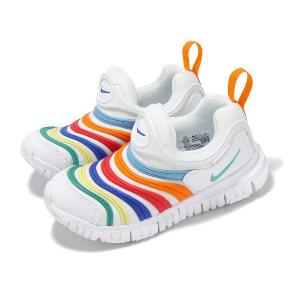 Nike Dynamo Free PS White Dusty Cactus Limelight Kids Preschool Shoes 343738-106 Carousel 16