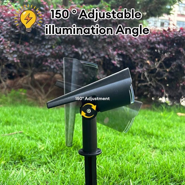 Ultra bright 7LED Solar Light Spotlights Outdoor Landscape Wall Light Carousel 2