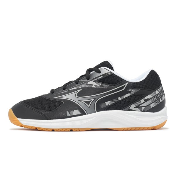Mizuno Sky Blaster 4 Wide Black Grey White Men Unisex Badminton Shoe 71GA2533-16 Carousel 1