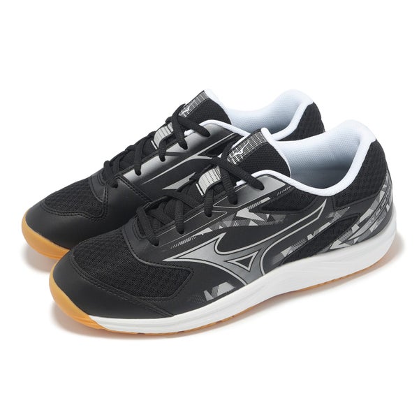 Mizuno Sky Blaster 4 Wide Black Grey White Men Unisex Badminton Shoe 71GA2533-16 Carousel 16