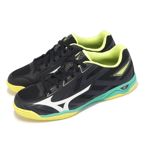 Mizuno Wave Kaiserburg 8 Wide Black Yellow Men Table Tennis Shoes 81GA2420-03 Carousel 16