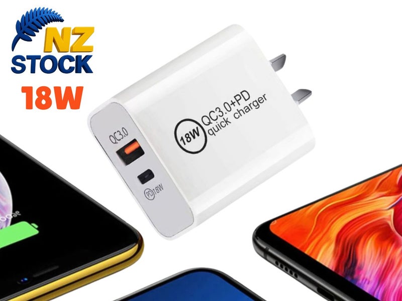 Wall charger 18W Dual Port NZ Safety Test & Certified Carousel 1