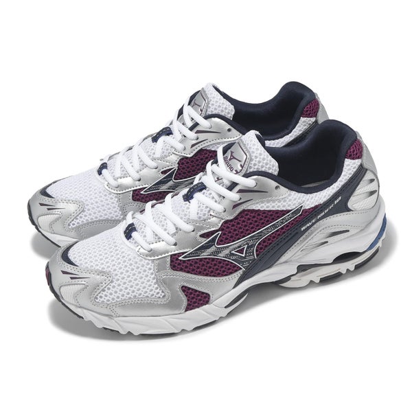 Mizuno Wave Rider 10 White Purple Men Unisex Casual Lifestyle Shoes D1GA2104-14 Carousel 16
