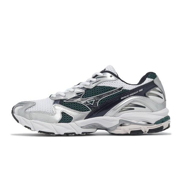 Mizuno Wave Rider 10 White Green Men Unisex Casual Lifestyle Shoes D1GA2104-15 Carousel 1