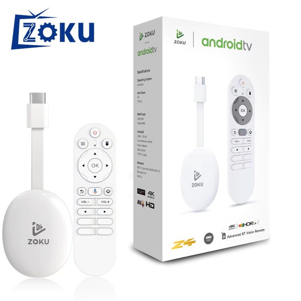 ZOKU Z4 | 4K Android TV Stick with Voice Control & Chromecast Carousel 2