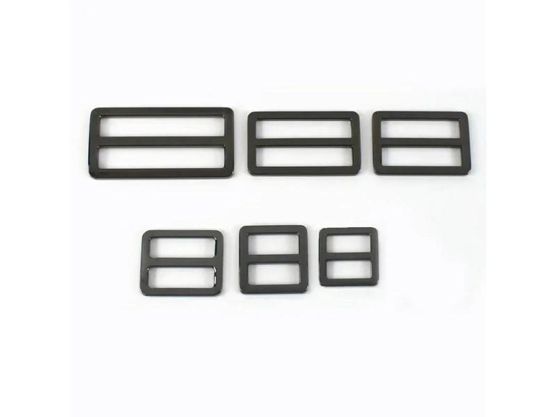 10Pcs Webbing Straps Metal Buckles Slider Tri Glide Ring Buckle Adjuster Bag Carousel 1