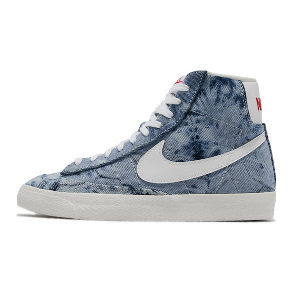 Nike Wmns Blazer Mid 77 Washed Denim Blue White Women Casual Shoes DV2182-900 Carousel 1