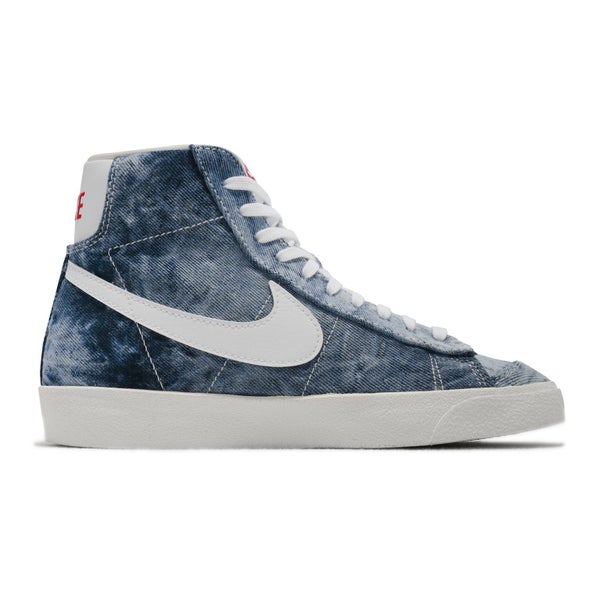 Nike Wmns Blazer Mid 77 Washed Denim Blue White Women Casual Shoes DV2182-900 Carousel 2