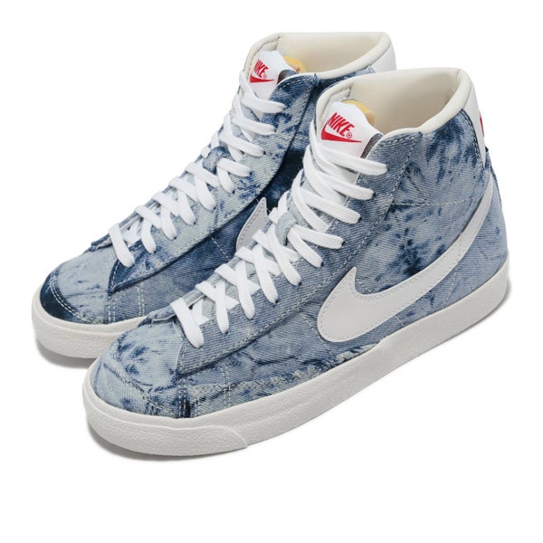 Nike Wmns Blazer Mid 77 Washed Denim Blue White Women Casual Shoes DV2182-900 Carousel 16