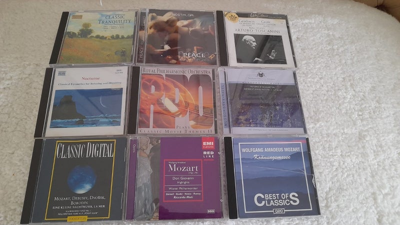 9 x Classical cds all as new. (Lot ) Carousel 5