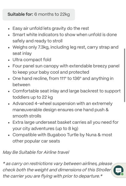 Bugaboo Butterfly Stroller Stormy Blue - Perfect for Travel Carousel 8