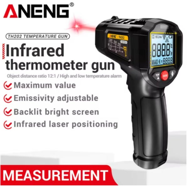 ANENG Industrial Handheld Thermometers Car Test Non Contact IR Laser Heat Carousel 4