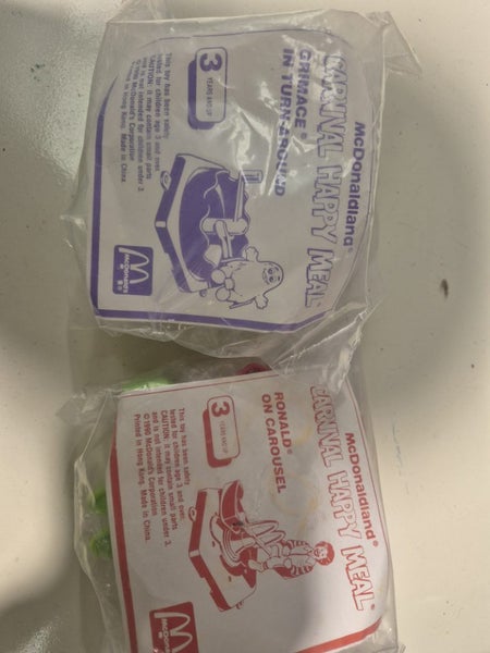two 1990's McDonald's toys!!!$1!!! Carousel 1