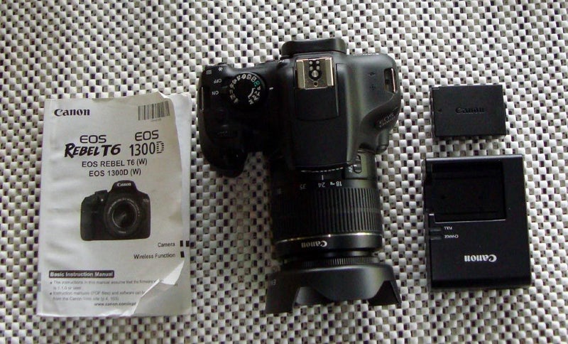 CANON EOS REBEL T6 (Ideal for NCEA) = Wifi model63722830412034113