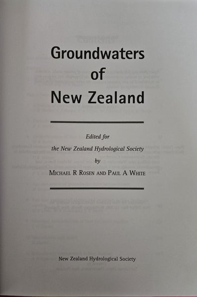 Groundwaters of New Zealand - Michael R Rosen and Paul A White Carousel 2