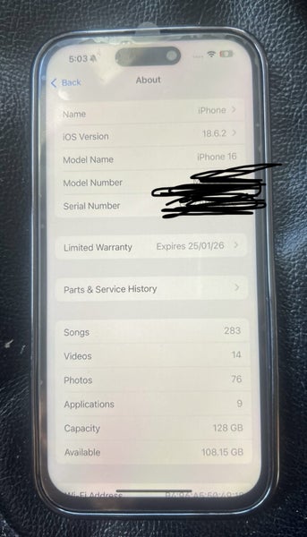 iPhone 16 Ultramarine 128GB $1 Reserve63678052567554114