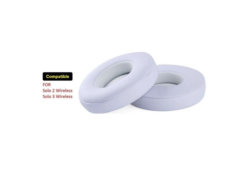 PTN White Ear Pads Cushions Replacement Beats Solo 2 Solo 3 Headphones Dr. Dre Carousel 1