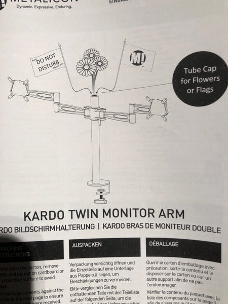 Metalicon Kardo dual monitor arm stand Carousel 4