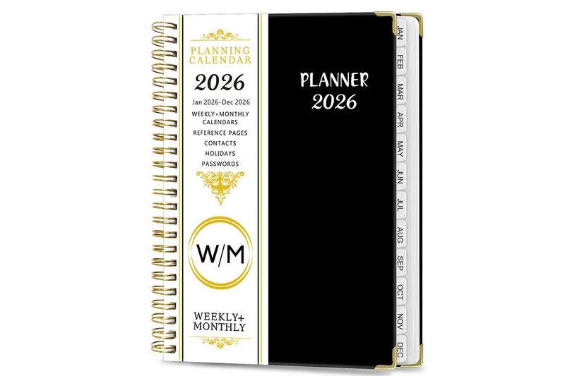 2026 Planner Monthly A5 Daily Organizer January to December Notebook -Purple Carousel 2