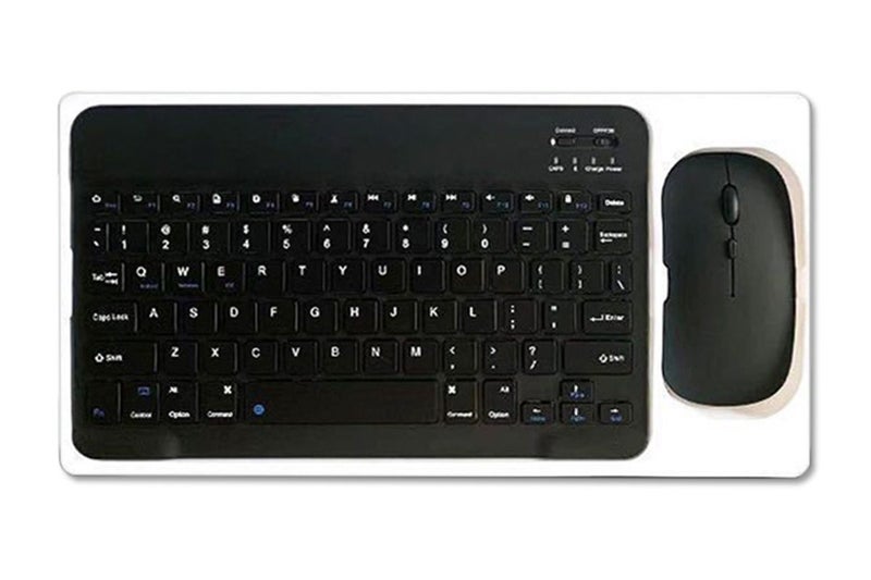 Slim Portable Wireless Bluetooth Keyboard Mouse Combo for Tablet Laptop -Black Carousel 2