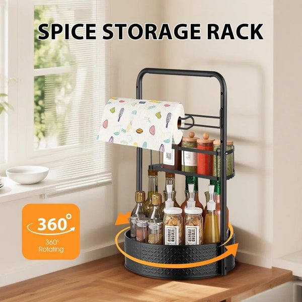 Lazy Susan Organizer Rack Carousel 1