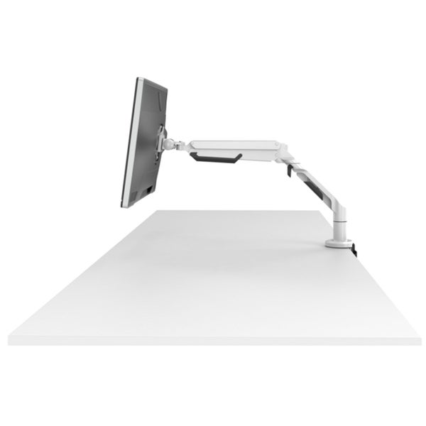 FlexiSpot 17"-36" Single Gas Spring Monitor Stand - Aluminum Arm - White - Carousel 7