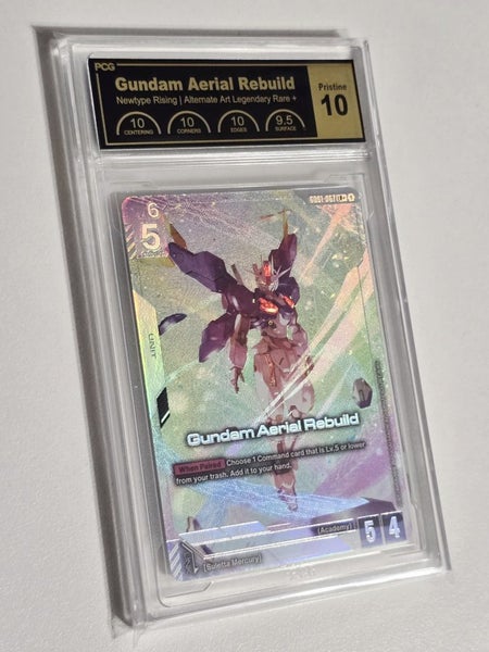 Gundam - Newtype Rising - Gundam Aerial Rebuild (LR+) - Graded - PCG Pristine 10 Carousel 1