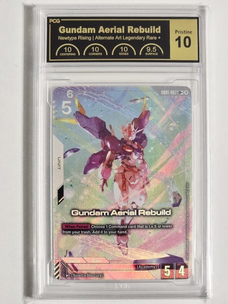Gundam - Newtype Rising - Gundam Aerial Rebuild (LR+) - Graded - PCG Pristine 10 Carousel 2