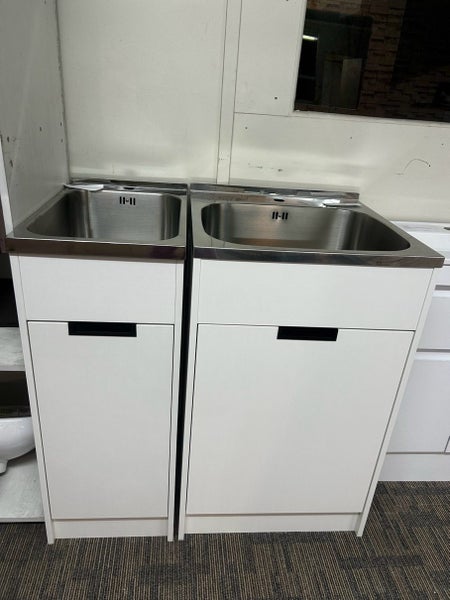 Package Laundry Tub with Tap and 2 washing machine connection @Millen bathrooms Carousel 1