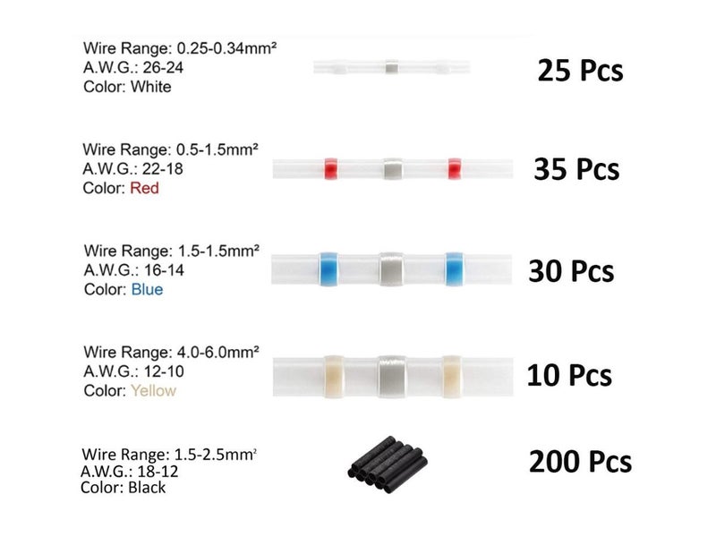 Electrical Terminal Crimp Wire Connectors 300Pcs Carousel 2