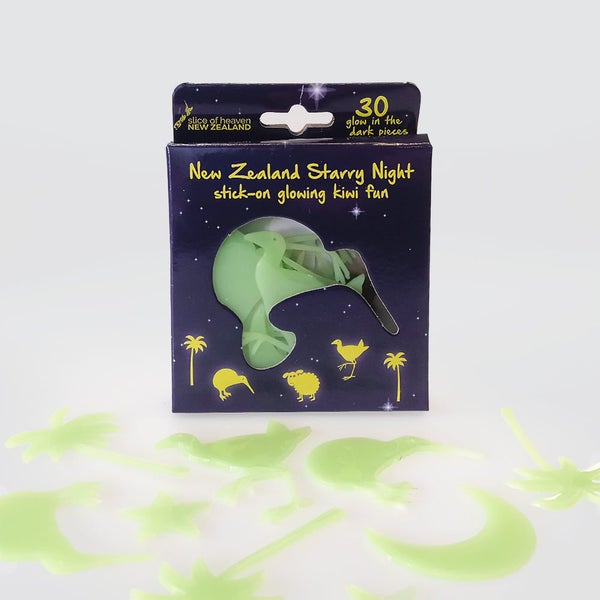 Glow In The Dark 'Kiwiana Stickers' Carousel 1