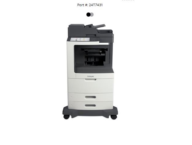 Lexmark MX812DXFE Monochrome Printer/Copier Carousel 3