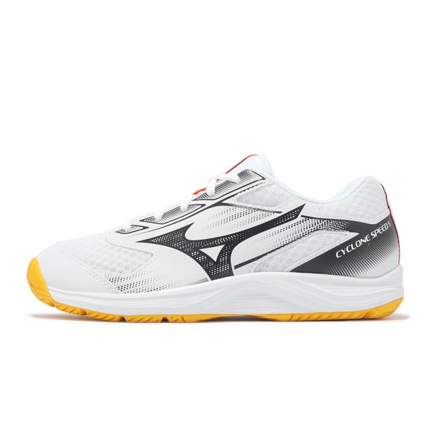 Mizuno Cyclone Speed 5 White Black Brown Men Unisex Volleyball Shoes V1GA2580-98 Carousel 1